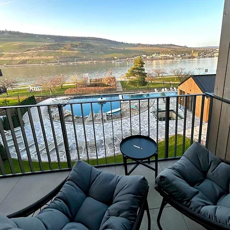 Rhein Hideaway I Balkon Mit Direktem Rheinblick I Tg-stellplatz Inklusive Apartamento
